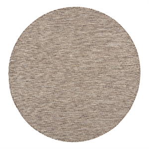 Pemberly Row 6' x Round Beige Fabric Modern Area Rug (6' Round)