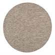 Pemberly Row 6' x Round Beige Fabric Modern Area Rug (6' Round)