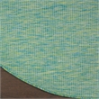 Pemberly Row 6' x Round Blue Green Fabric Modern Area Rug (6' Round)