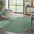 Pemberly Row 6' x Round Blue Green Fabric Modern Area Rug (6' Round)