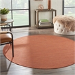 Pemberly Row 6' x Round Terracotta Fabric Modern Area Rug (6' Round)