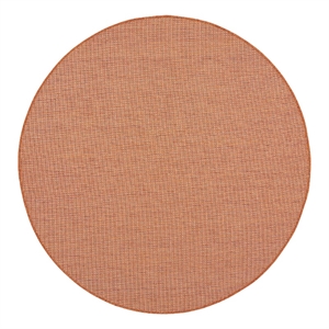Pemberly Row 6' x Round Terracotta Fabric Modern Area Rug (6' Round)