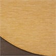 Pemberly Row 6' x Round Yellow Fabric Modern Area Rug (6' Round)