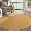 Pemberly Row 6' x Round Yellow Fabric Modern Area Rug (6' Round)