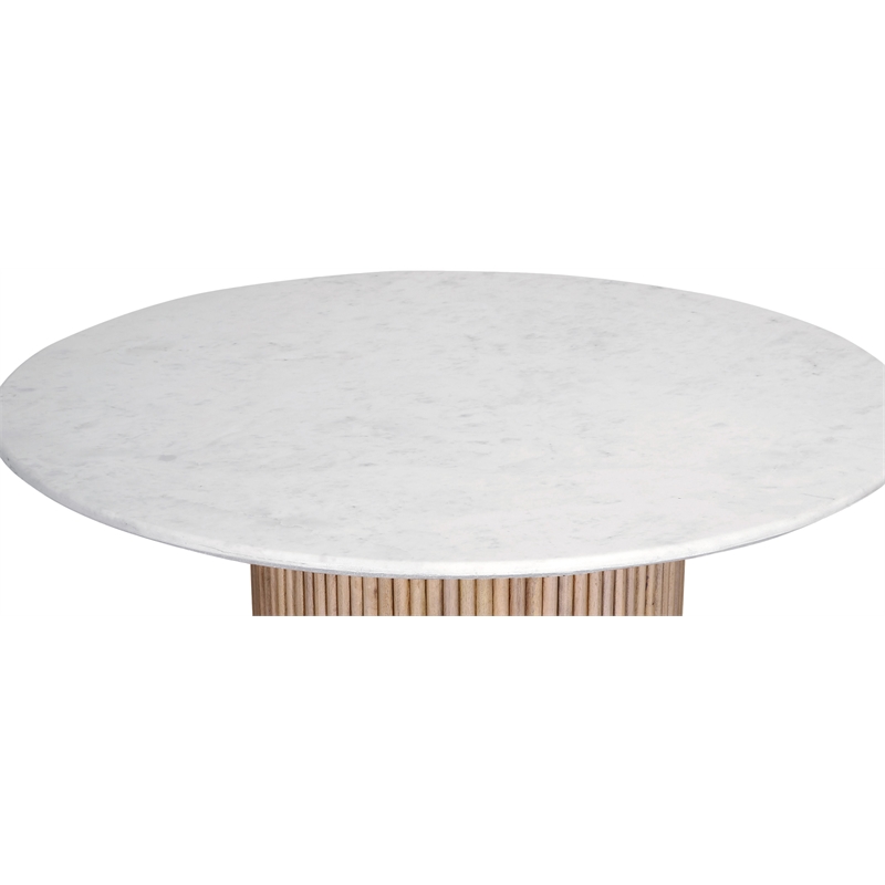 Pemberly Row Modern / Contemporary Marble Natural Dining Table