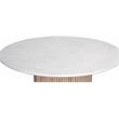 Pemberly Row Modern / Contemporary Marble Natural Dining Table