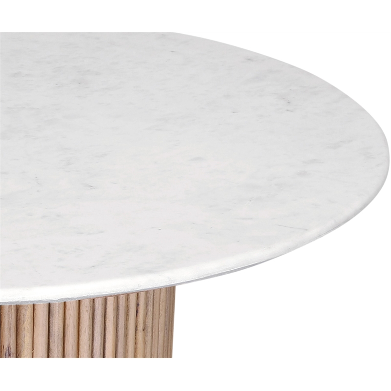 Pemberly Row Modern / Contemporary Marble Natural Dining Table