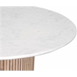 Pemberly Row Modern / Contemporary Marble Natural Dining Table