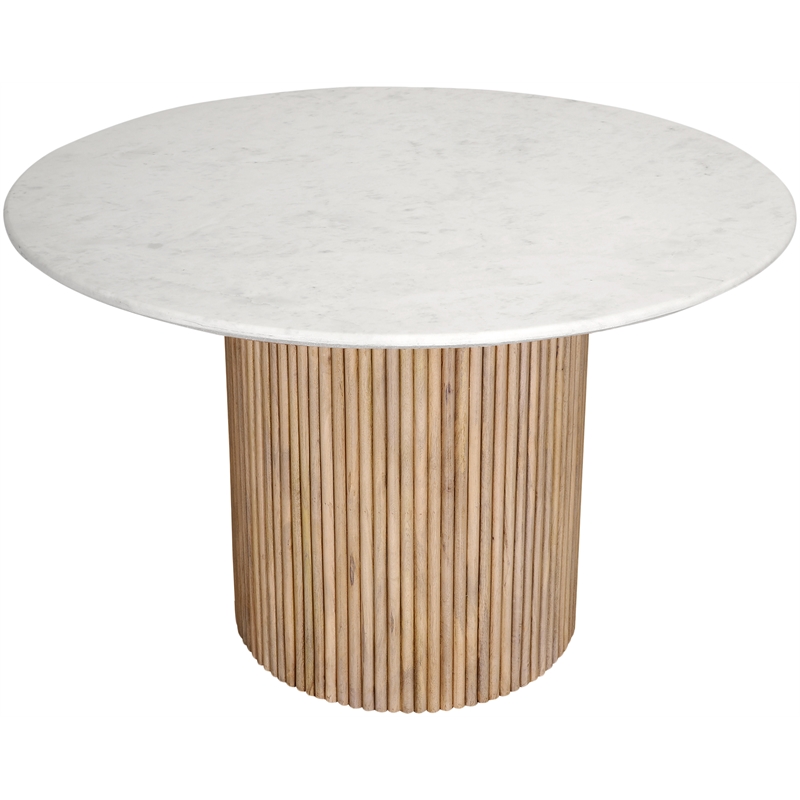 Pemberly Row Modern / Contemporary Marble Natural Dining Table
