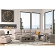 Pemberly Row Contemporary Oak Veneer End Table in Moonstone Finish