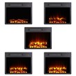 Pemberly Row 45 in. Magnesium Oxide Freestanding Electric Fireplace in Gray