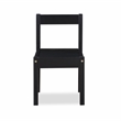 Pemberly Row 3-Piece Traditional Wood Kids Table & Chair Set in Black