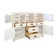 Pemberly Row Farmhouse / Country Mahogany Wood Server in White Sand