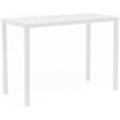 Pemberly Row Contemporary Aluminium Outdoor Patio Rectangle Bar Table