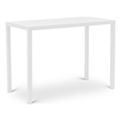 Pemberly Row Contemporary Aluminium Outdoor Patio Rectangle Bar Table