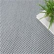 Pemberly Row 5' x 8' Oval Ivory Blue Fabric Modern Area Rug (8' Oval)