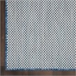 Pemberly Row 5' x Square Ivory Blue Fabric Modern Area Rug (5' Square)