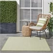 Pemberly Row 4' x Square Ivory Green Fabric Modern Area Rug (4' Square)