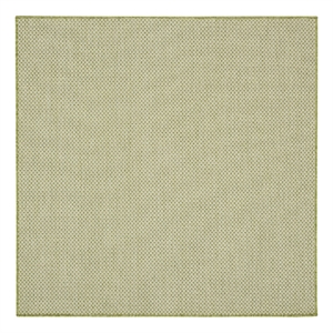 Pemberly Row 4' x Square Ivory Green Fabric Modern Area Rug (4' Square)