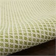 Pemberly Row 5' x 8' Oval Ivory Green Fabric Modern Area Rug (8' Oval)