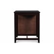 Pemberly Row Solid Wood Counter Table W/2 Chairs in Ebony Black
