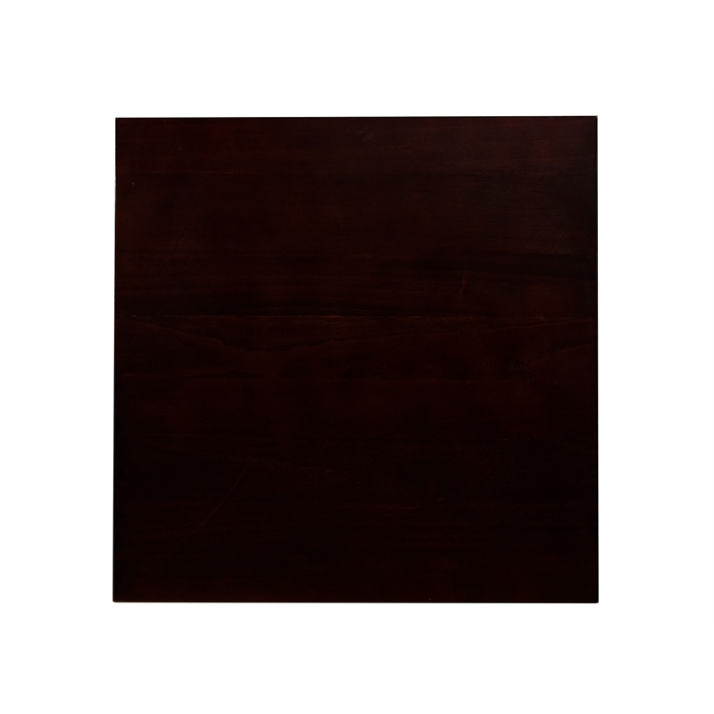 Pemberly Row Solid Wood Counter Table W/2 Chairs in Ebony Black