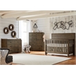 Pemberly Row Dovetail Contemporary Wood Chifferobe in Graphite Gray
