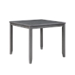 Pemberly Row Contemporary 5-Piece Transitional Wood Counter Set in Gray