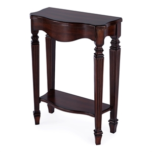 Pemberly Row Traditional 22&quot Wood Console Table - Cherry Finish