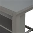 Pemberly Row Modern Transitional Wood 3 Piece Counter Set in Gray