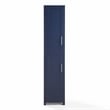 Pemberly Row Contemporary Engineered Wood Linen Storage Cabinet in Navy