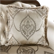 Pemberly Row Contemporary Fabric and Wood 2-Piece Sofa Set in Beige
