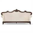 Pemberly Row Contemporary Fabric and Wood 2-Piece Sofa Set in Beige