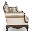 Pemberly Row Contemporary Fabric and Wood 2-Piece Sofa Set in Beige