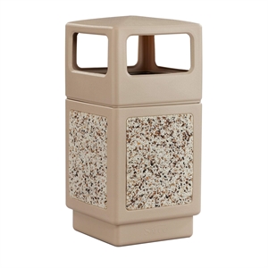 Pemberly Row Contemporary Aggregate Panel-Side Open-38 Gallon