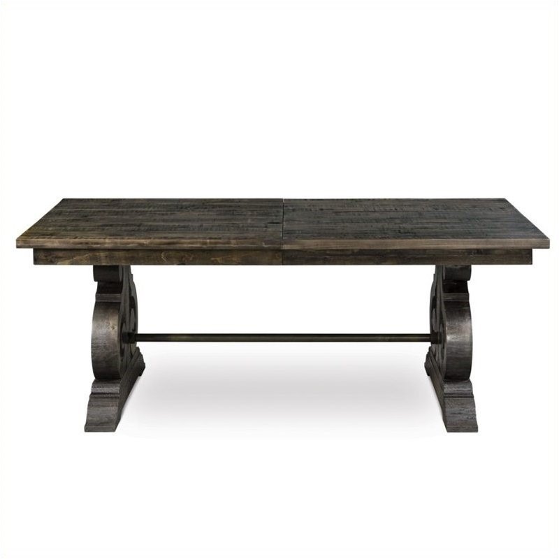 Pemberly Row Traditional Pine Solid Wood Rectangular Dining Table