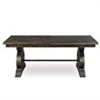 Pemberly Row Traditional Pine Solid Wood Rectangular Dining Table