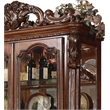 Pemberly Row 2-Door Curio Cabinet with Claw Leg in Cherry Oak Wood