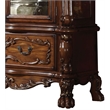 Pemberly Row 2-Door Curio Cabinet with Claw Leg in Cherry Oak Wood