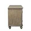 Pemberly Row French and English Dovetail Constructed Multi Credenza in Brown