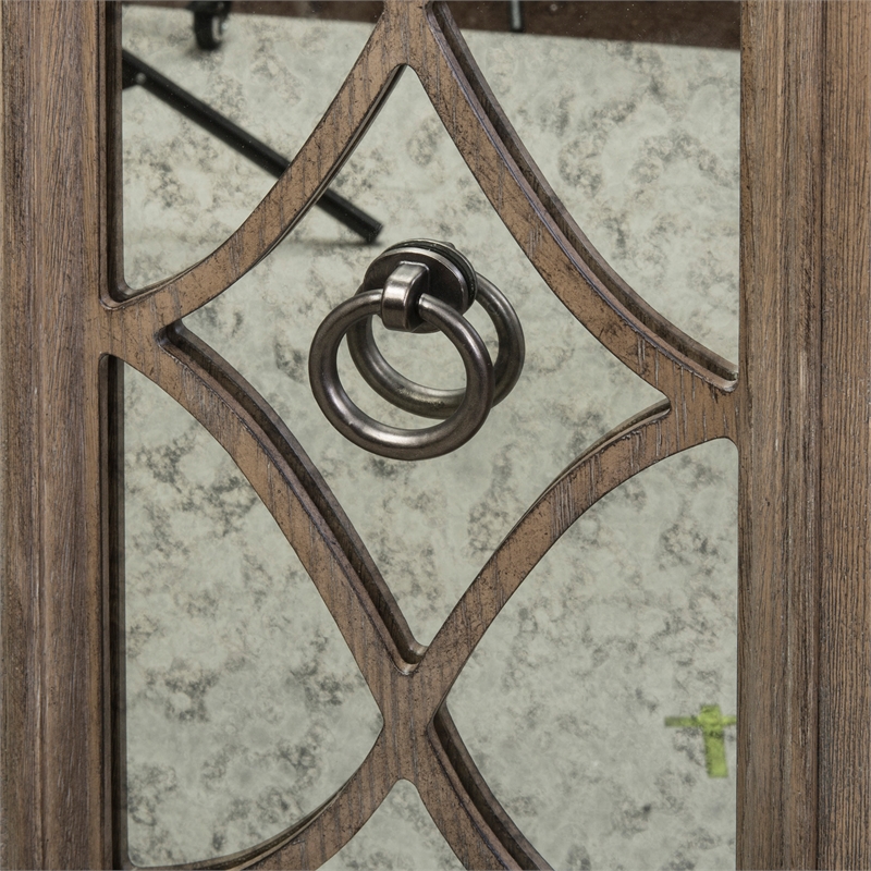 Pemberly Row French and English Dovetail Constructed Multi Credenza in Brown