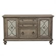 Pemberly Row French and English Dovetail Constructed Multi Credenza in Brown