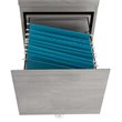 Pemberly Row Contemporary 2 Drawer Mobile Vertical File Cabinet in Gray