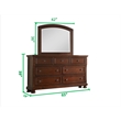 Pemberly Row Queen 4 Piece Bedroom Set Made With Wood in Dark Walnut