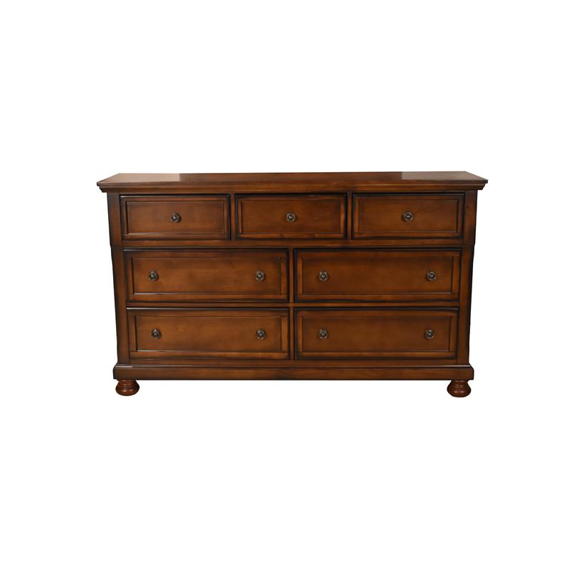 Pemberly Row Queen 4 Piece Bedroom Set Made With Wood in Dark Walnut