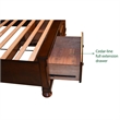 Pemberly Row Queen 4 Piece Bedroom Set Made With Wood in Dark Walnut