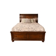 Pemberly Row Queen 4 Piece Bedroom Set Made With Wood in Dark Walnut