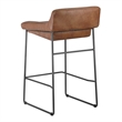 Pemberly Row Counter Stool Open Road Brown Leather-Set Of Two