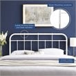 Pemberly Row Modern Farmhouse Twin Metal Spindle Headboard in White