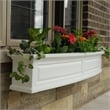 Pemberly Row 5ft Weatherproof Traditional Plastic Window Box in White